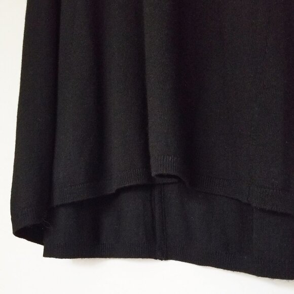 Club Monaco Flora Sweater Dress Bow Tie Back 100% Wool Black Classic LBD S $198 - Picture 13 of 16